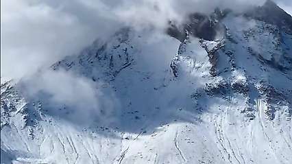 Erciyes'teki beyaz örtü genişliyor