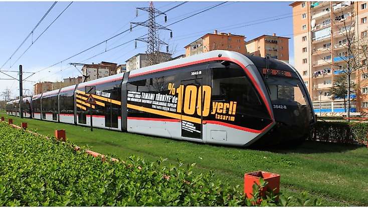 Kayseri'de tramvay taraftara özel ücretsiz olacak